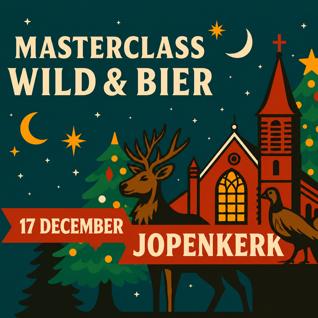 Masterclass Wild & Bier Diner 17 december